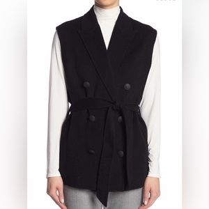 Rag & bone black Pearson wool sleeveless vest size small
